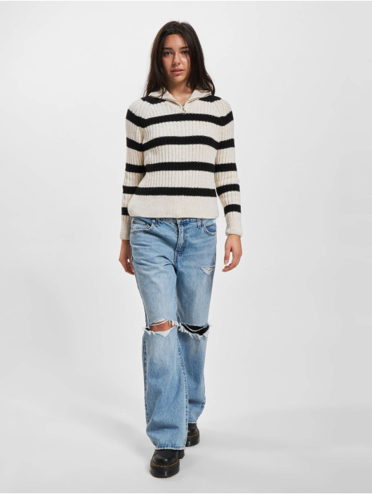 Only trui Leise Freya Zip High Neck beige