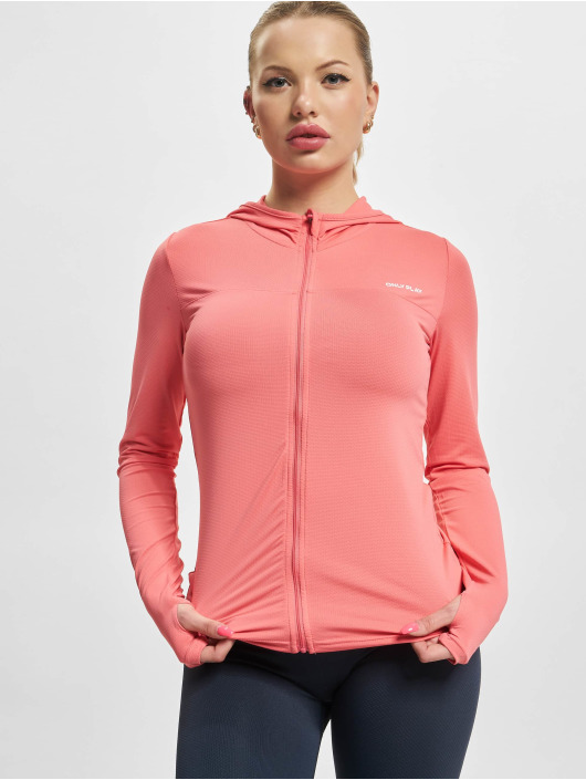 Only Damen Zip Hoodie Mila Train in orange