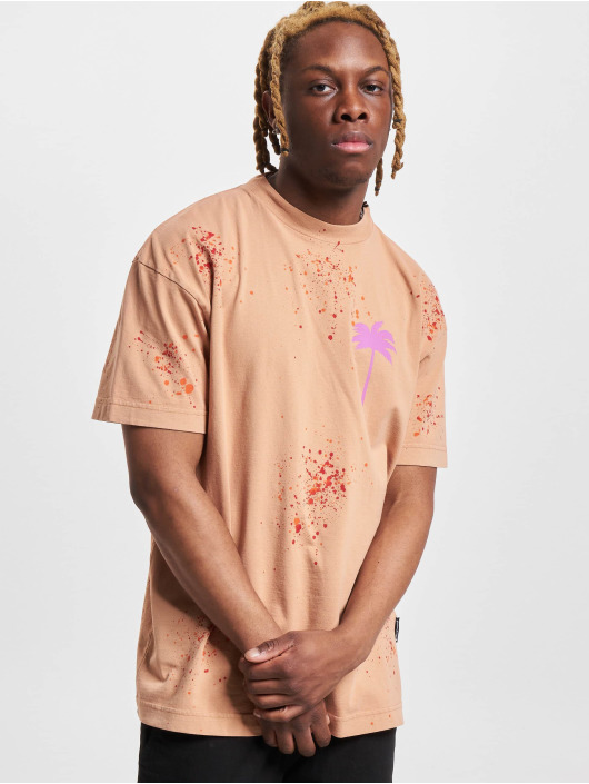 Palm Angels Camiseta PxP Painted Classic beis