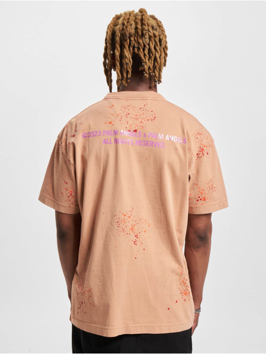 Palm Angels Camiseta PxP Painted Classic beis