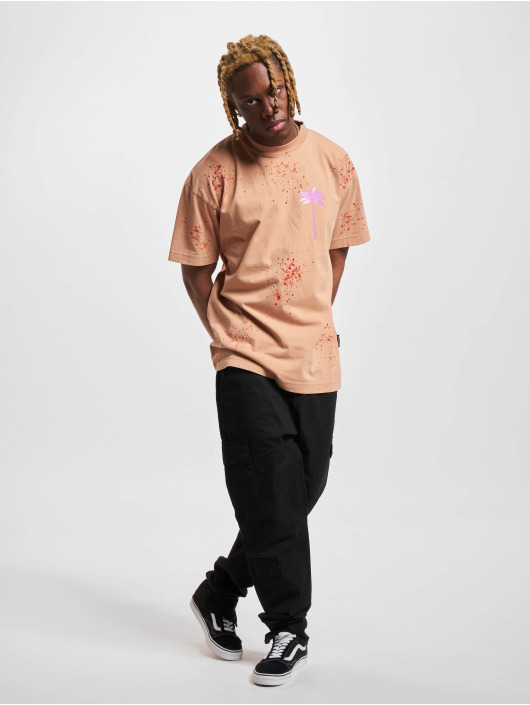 Palm Angels Camiseta PxP Painted Classic beis