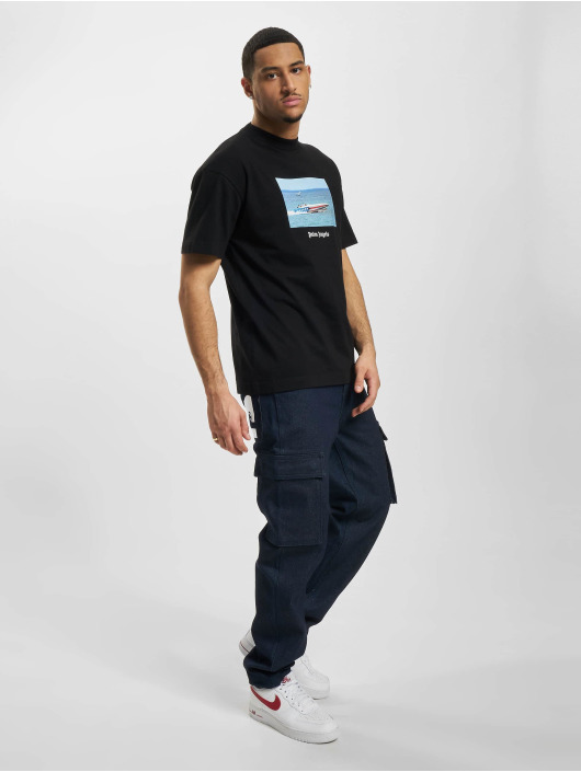 Palm Angels Camiseta Getty Speedboat Classic negro