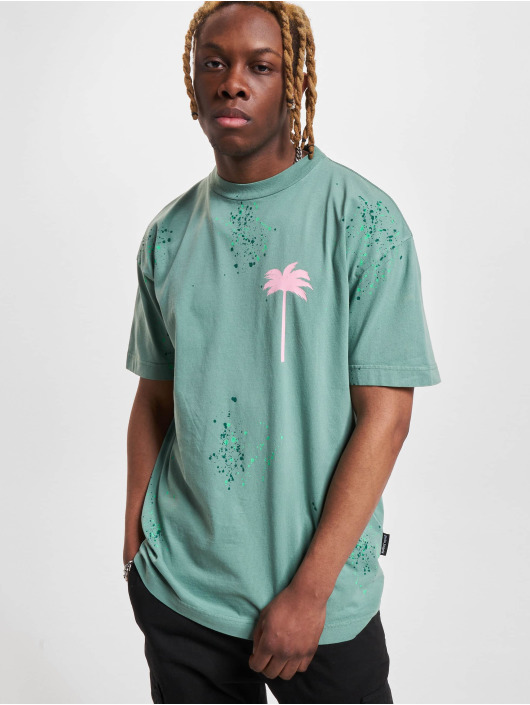 Palm Angels Camiseta PxP Painted Classic verde