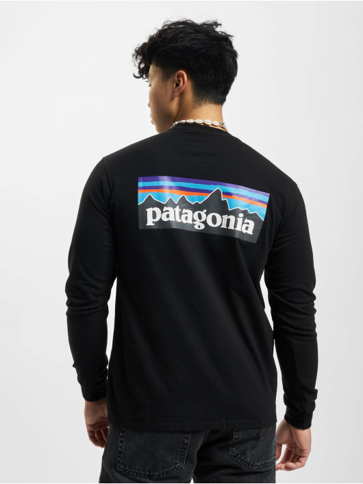 Patagonia Camiseta de manga larga P/6 Logo Responsibili negro