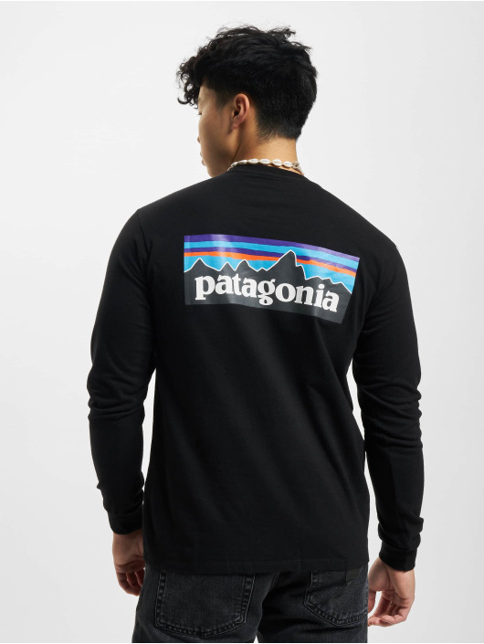 Patagonia Longsleeve P/6 Logo Responsibili zwart