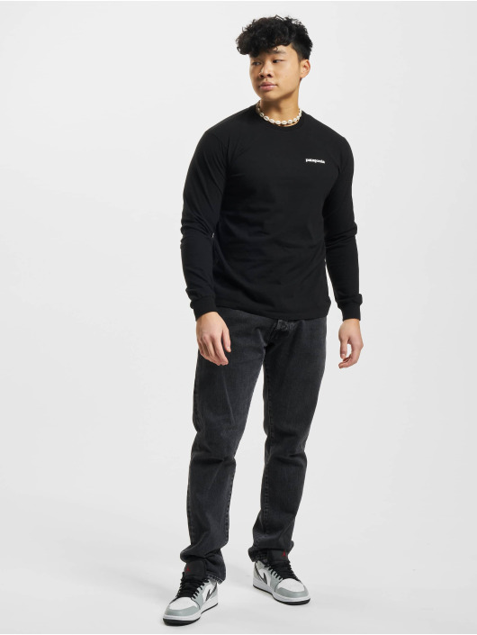 Patagonia Maglietta a manica lunga P/6 Logo Responsibili nero