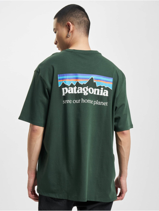 Patagonia t-shirt P 6 Mission Organic groen