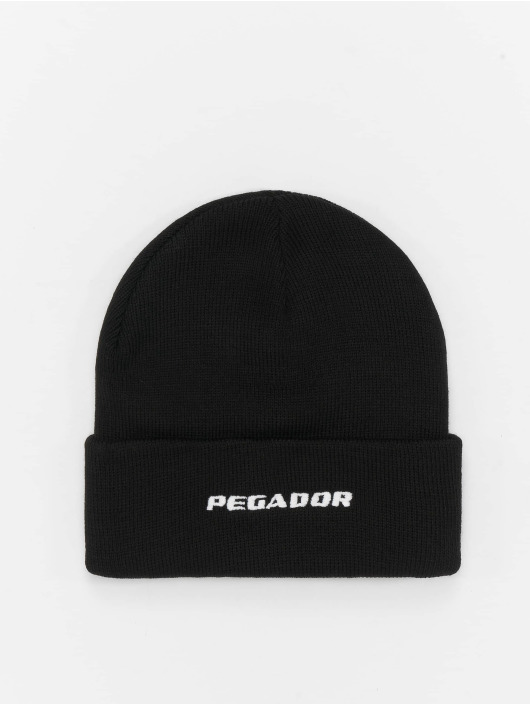 PEGADOR Beanie Logo schwarz