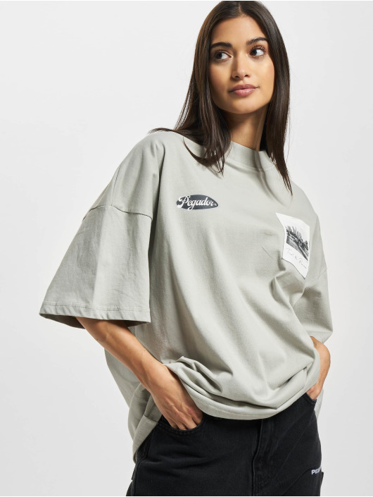 PEGADOR Camiseta La Heavy Oversized gris