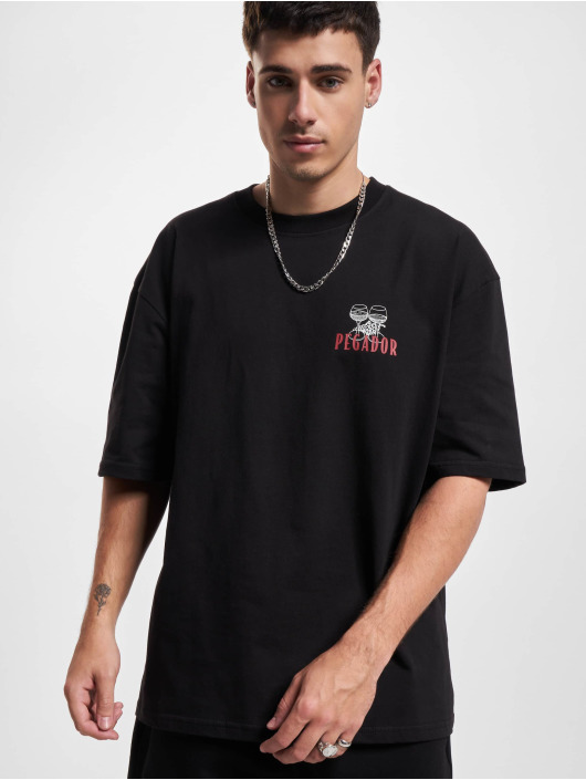 PEGADOR Camiseta Scarsdale Oversized negro