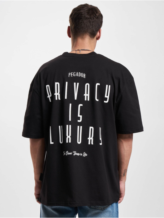 PEGADOR Camiseta Leander Oversized negro