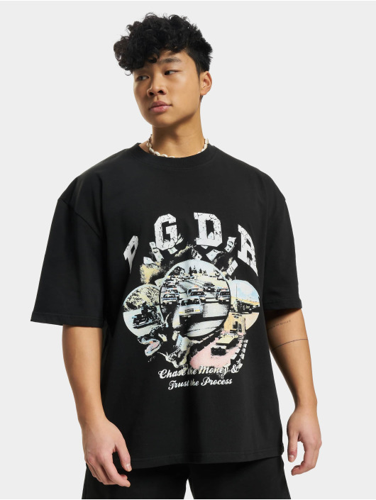 PEGADOR Camiseta Reid Oversized negro