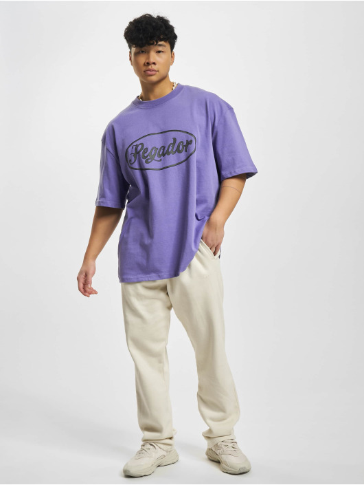 PEGADOR Camiseta West Oversized Vintag púrpura
