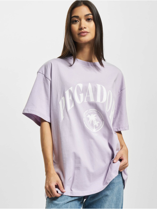 PEGADOR Camiseta Solan Oversized púrpura