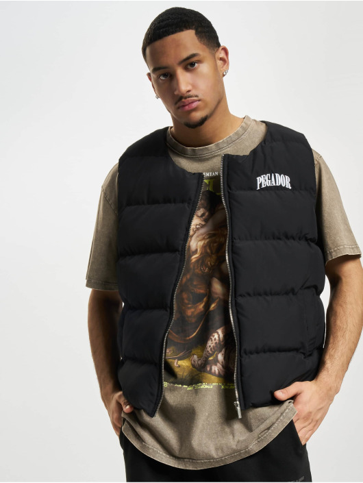 PEGADOR Gilet Aberdeen Round Neck nero