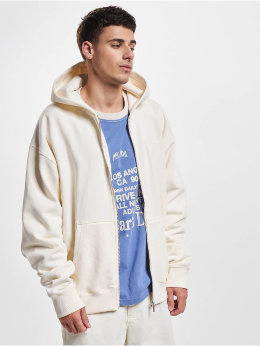 PEGADOR Hoodies con zip Logo Oversized bianco