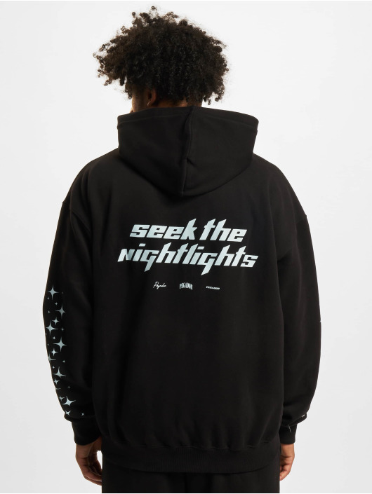 PEGADOR Hoodies con zip Nightlights Boxy Oversized nero