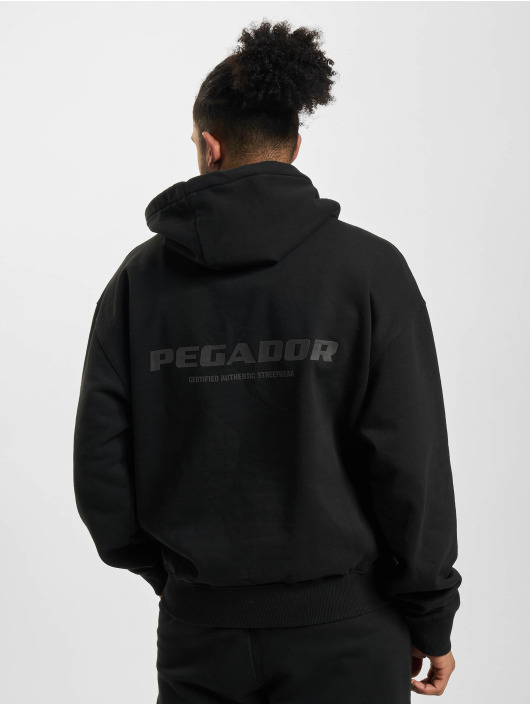 PEGADOR Hoody Colne Logo Oversized zwart