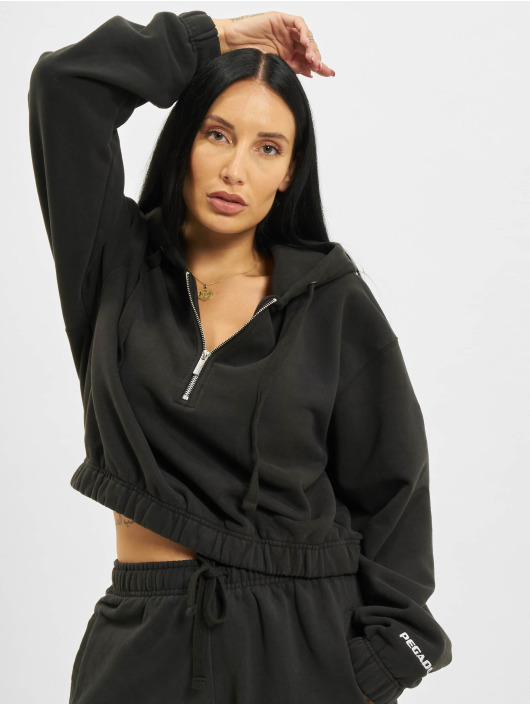 PEGADOR Hupparit Nicki Oversized Cropped musta