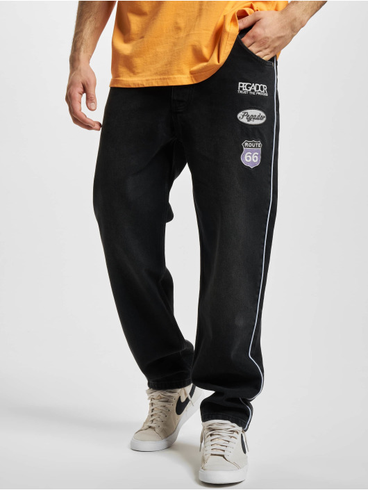PEGADOR Jeans baggy Vanness nero