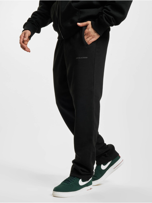 PEGADOR joggingbroek Logo Wide zwart