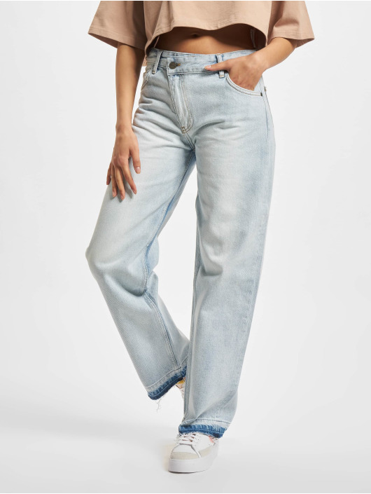 PEGADOR Loose Fit Jeans Shaw Asymmetrical blau