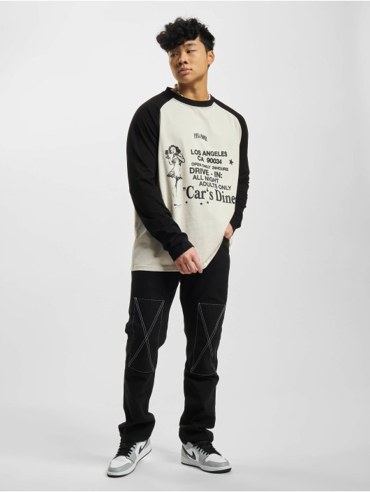 PEGADOR Maglietta a manica lunga Dine Oversized Raglan Vintage beige