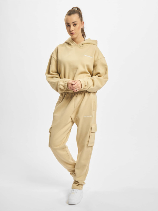 PEGADOR Mikiny Kim Oversized Cropped béžová