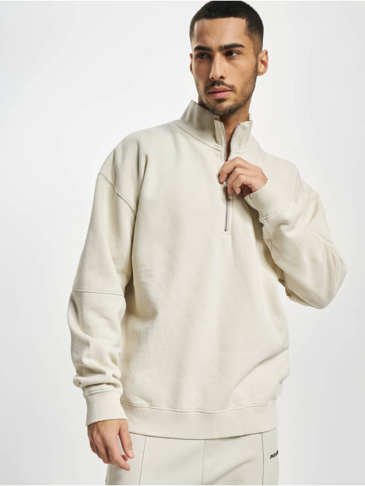 PEGADOR Pullover Logo Oversized Halfzip beige