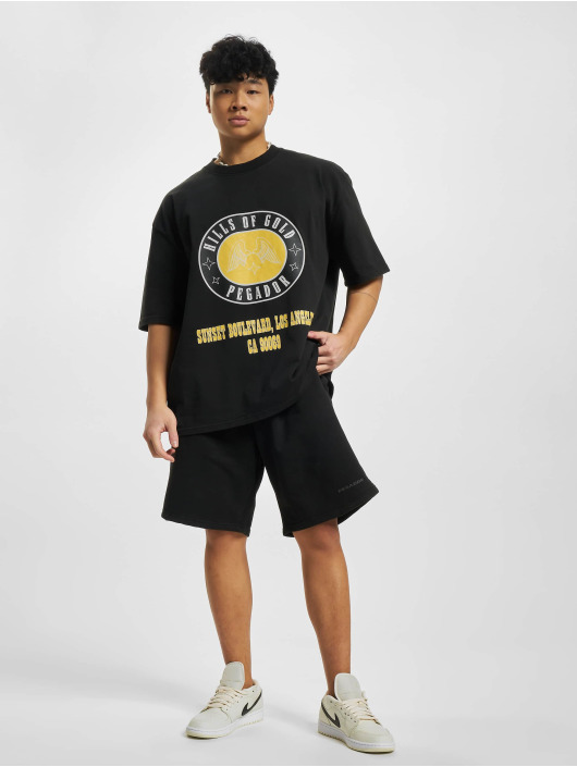 PEGADOR shorts Logo Heavy zwart