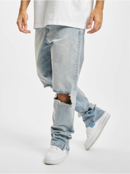 PEGADOR Slim Fit Jeans Purral Distressed blau