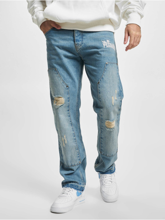 PEGADOR Straight Fit Jeans Cane Carpenter blau