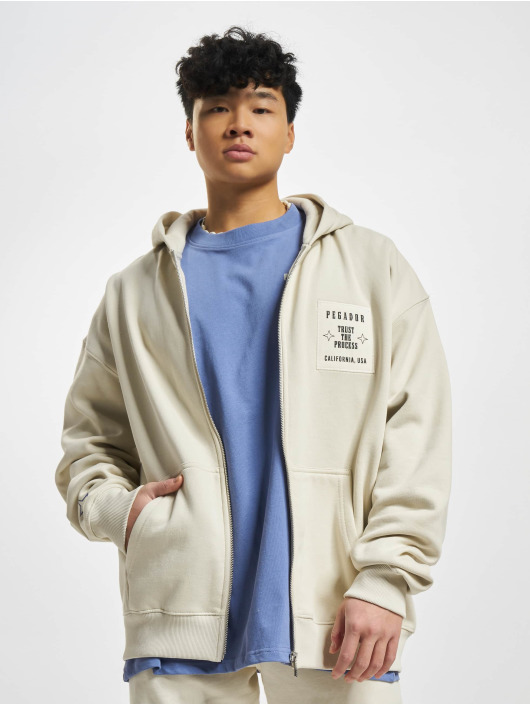PEGADOR Sudaderas con cremallera Salal Oversized Vintage beis
