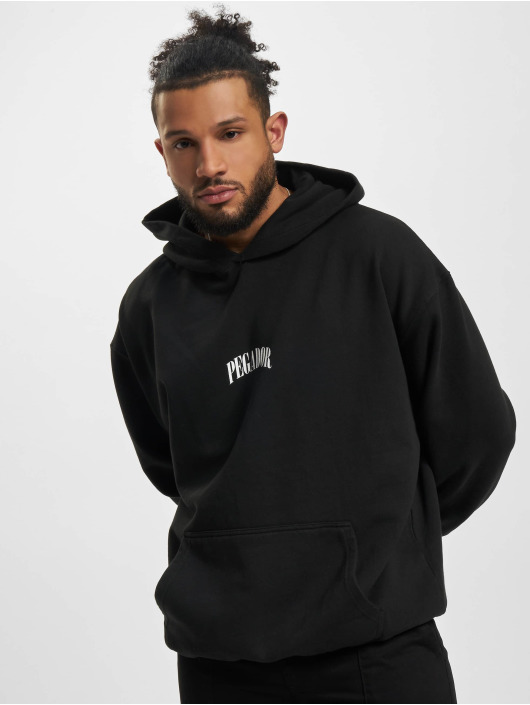 PEGADOR Sweat capuche York Oversized noir
