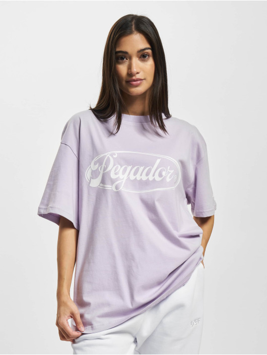 PEGADOR T-paidat Omar Oversized purpuranpunainen