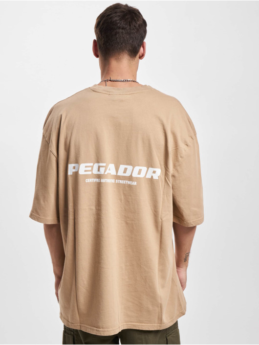 PEGADOR T-paidat Colne Logo Oversized ruskea