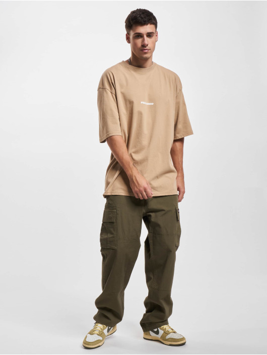 PEGADOR t-shirt Colne Logo Oversized bruin