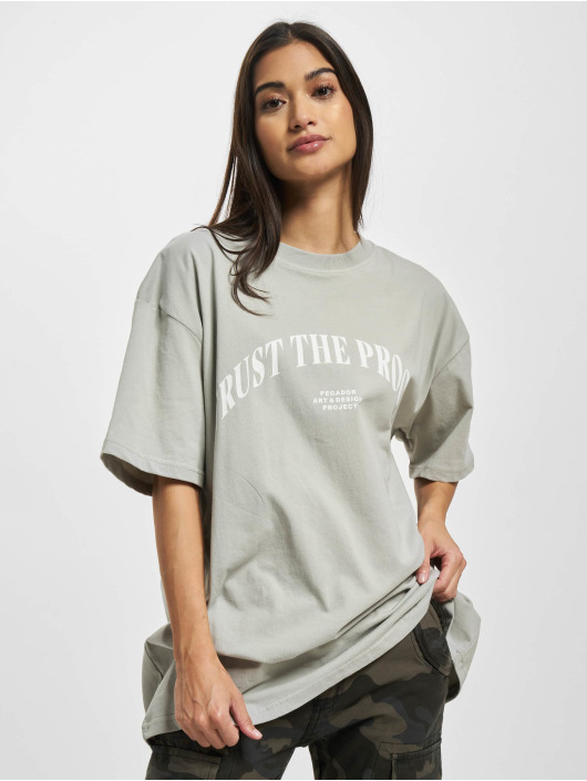 PEGADOR T-shirt Topa Oversized grigio