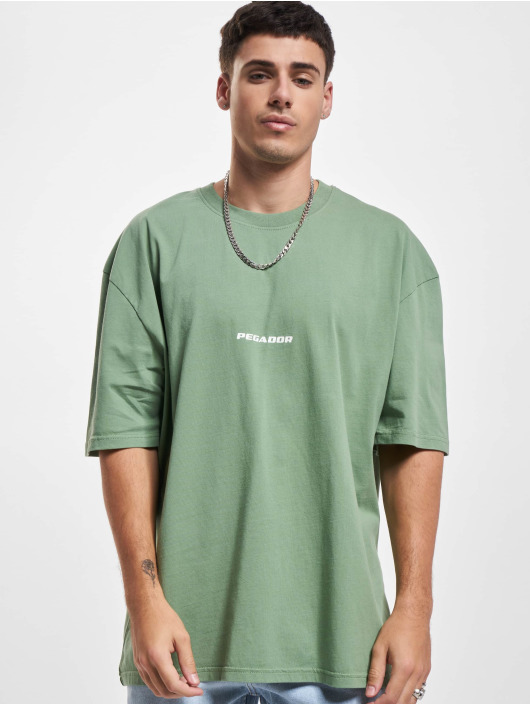 PEGADOR t-shirt Colne Logo Oversized groen