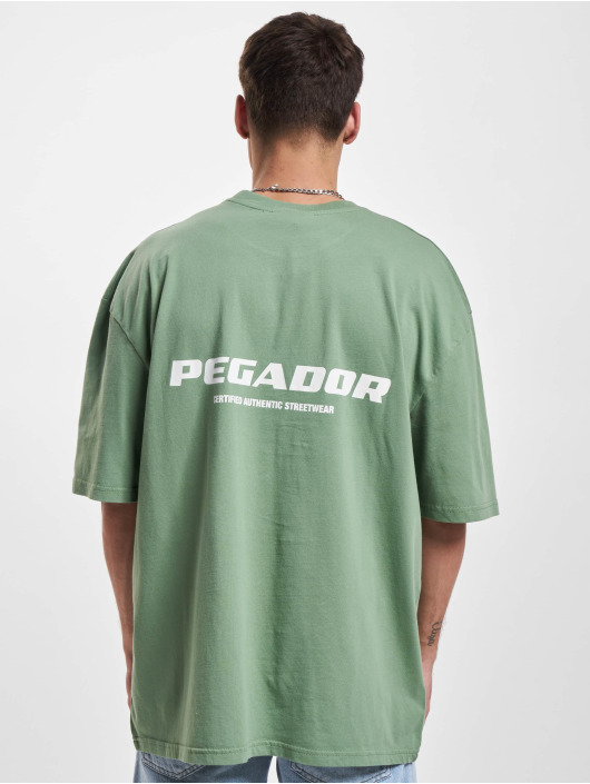 PEGADOR t-shirt Colne Logo Oversized groen