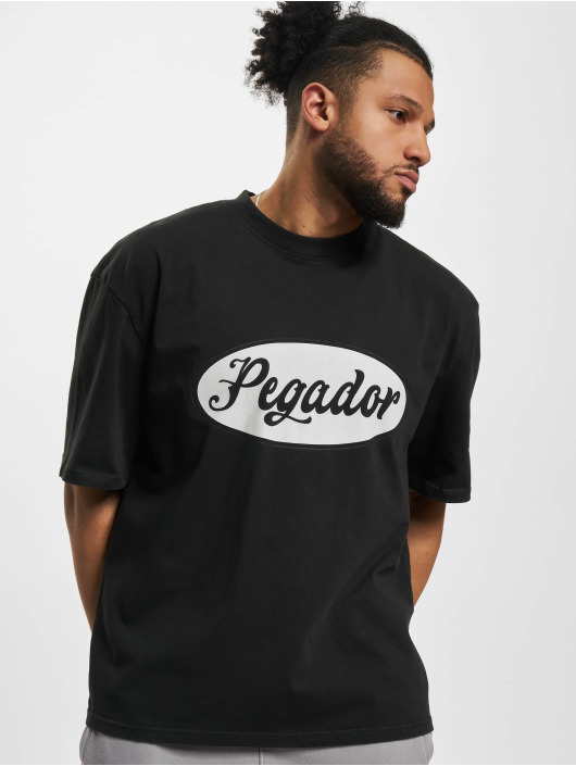 PEGADOR T-shirt West Oversized Vintage nero