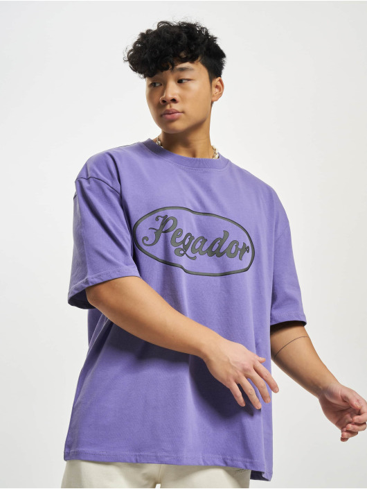 PEGADOR T-shirt West Oversized Vintag viola