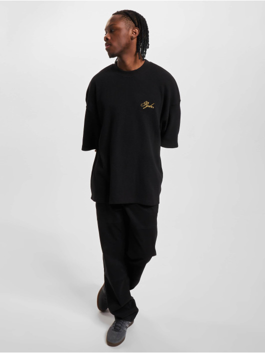 PEGADOR t-shirt Quat Waffle Boxy zwart