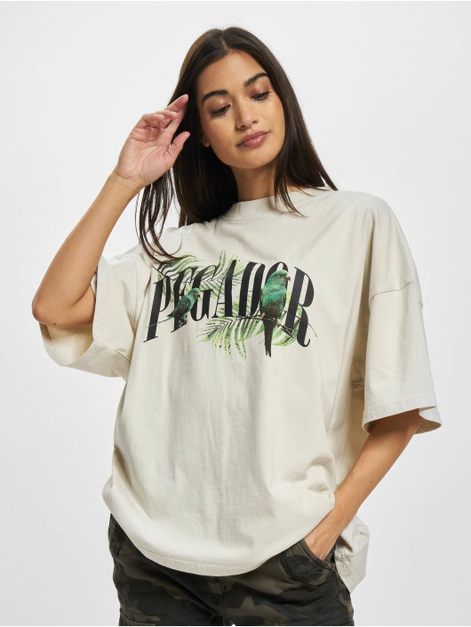 PEGADOR Trika Palm Heavy Oversized béžový