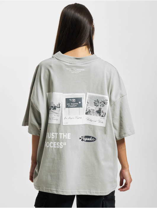 PEGADOR Trika La Heavy Oversized šedá