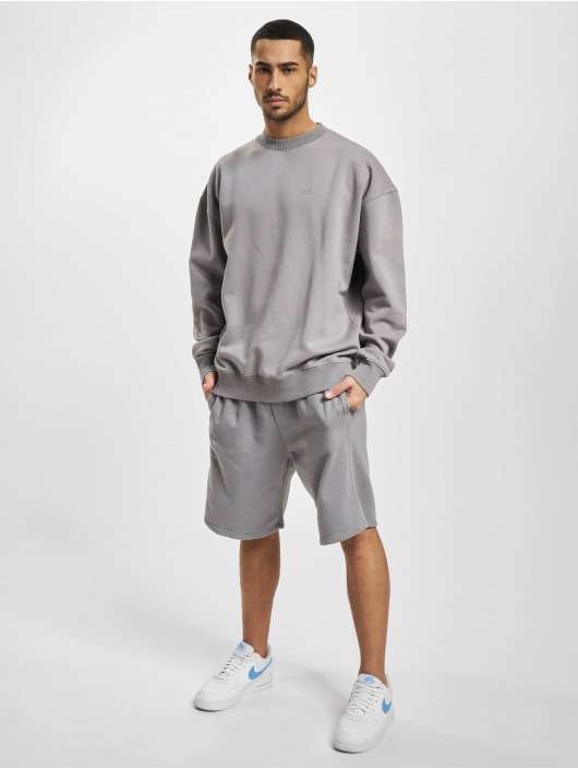 PEGADOR trui Logo Oversized Sweater Vintage Washed Dusk Grey Gum grijs