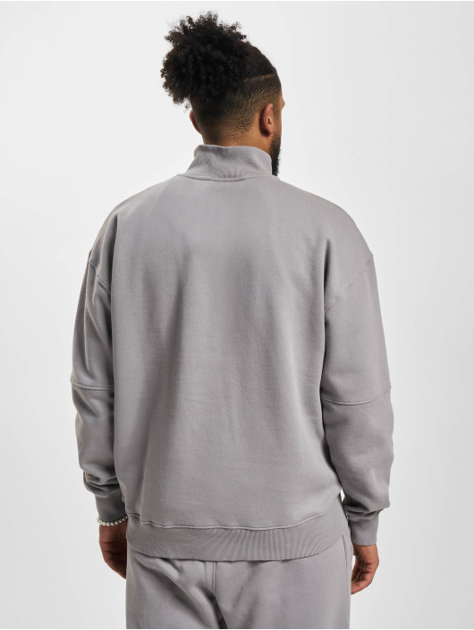 PEGADOR trui Logo Oversized Halfzip grijs