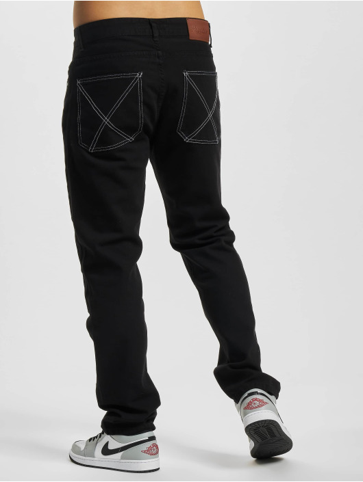PEGADOR Vaqueros anchos Thadon Wide Loose Fit negro