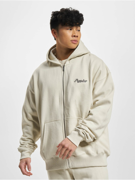 PEGADOR Zip Hoodie West Oversized Vintage beige