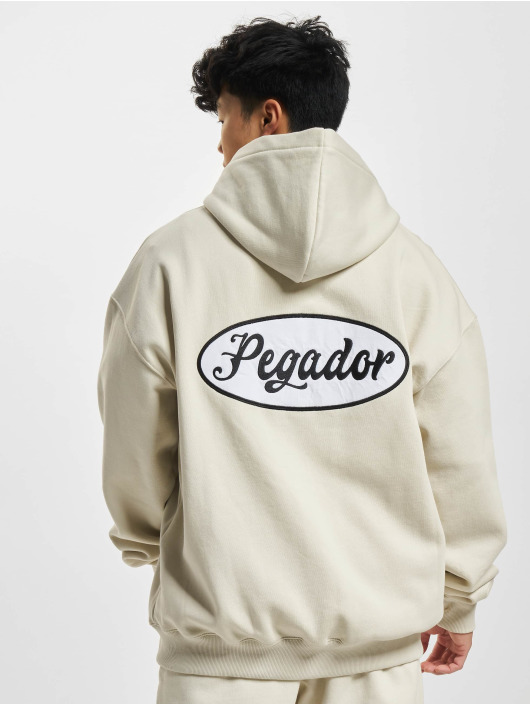 PEGADOR Zip Hoodie West Oversized Vintage béžový